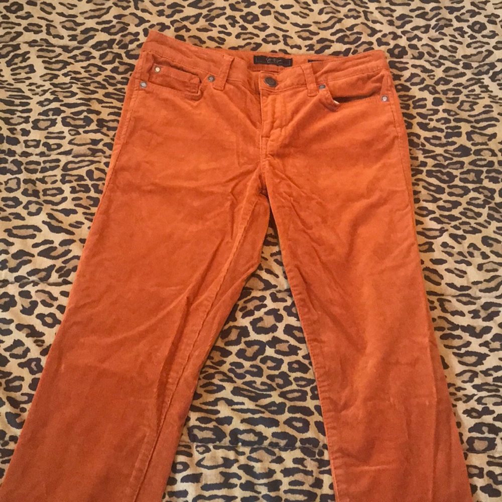 Burnt orange corduroy Jessica Simpson pants